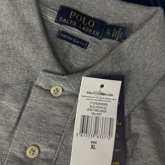 Ralph Lauren mens Gray Polo Shirt - Picture 2 of 3
